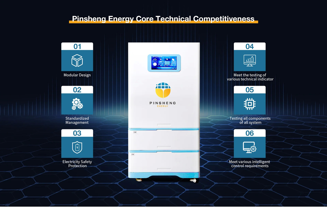 100ah 150ah 10kwh 25kw 10kw Inverter todo en uno Sistema de almacenamiento de energía para la energía solar