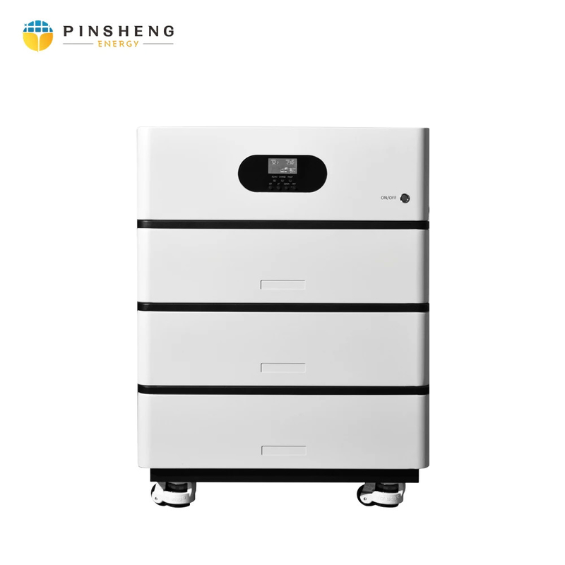 nuevo diseño suministro comercial 5kw 10kw kit completo con Bluetooth inversor híbrido sistema de almacenamiento de energía solar 51.2V batería de litio