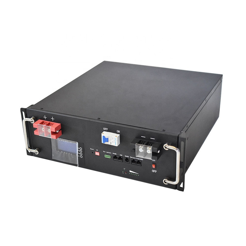 Montaje en bastidor 48v 50ah 100ah 200ah Lifepo4 Batería de almacenamiento de energía solar 10kw de litio Batería solar para almacenamiento de energía