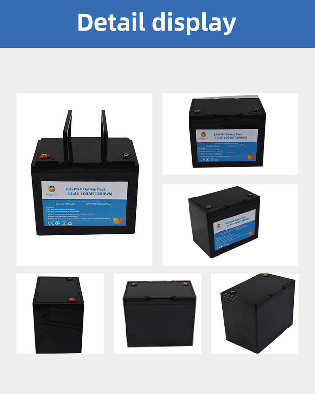 Profundo ciclo 12V Lifepo4 Batería 12.8v 100AH Baterías de litio de baja temperatura Fabricantes de energía solar