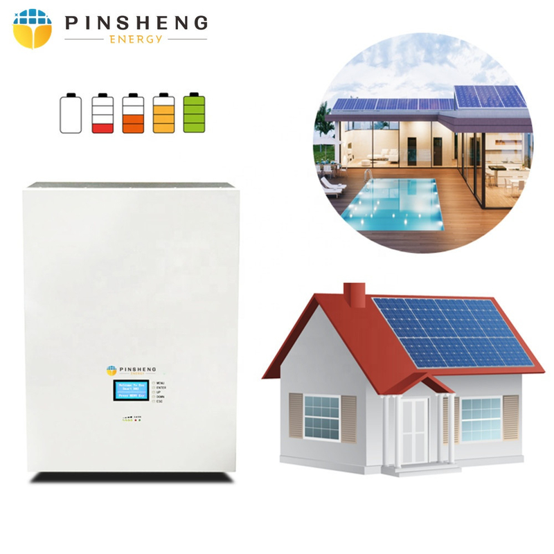Pinsheng batería de fosfato de hierro 10kwh baterías de pared lifepo4 48V 51.2V batería solar de iones de litio 200ah