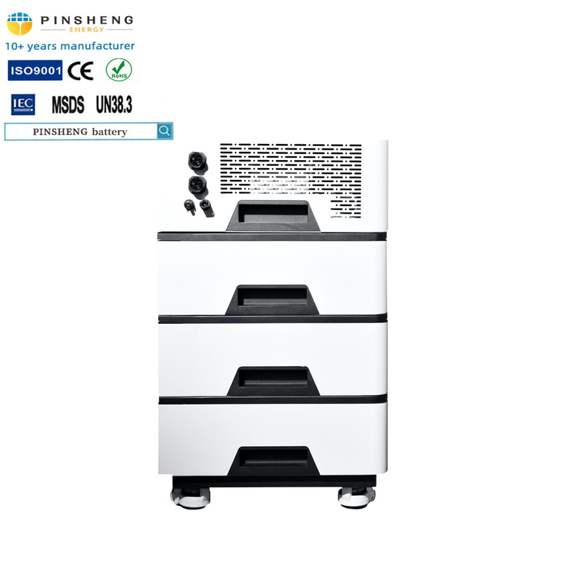 Almacenamiento de energía 48V 51.2V batería de iones de litio apilada 5kw 10kw 48v 100ah 200ah lifepo4 batería