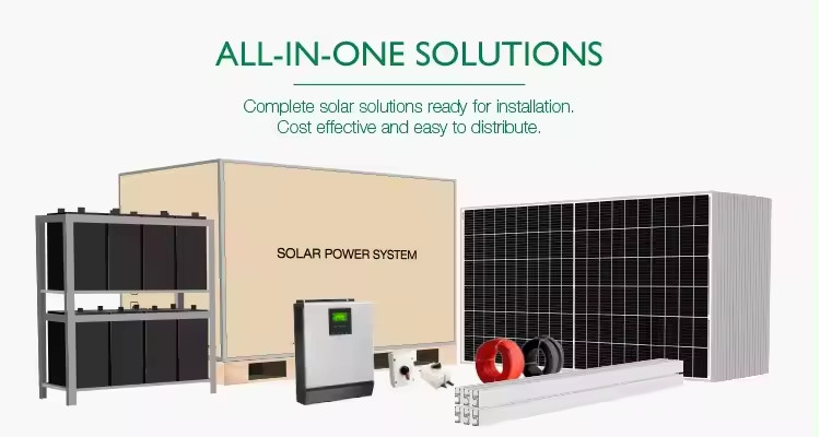Sistema de energía solar de 20 kW 30 kW 50 kW con 25 años de vida Monocristalino silicio fotovoltaico para la vida híbrida fuera de la red