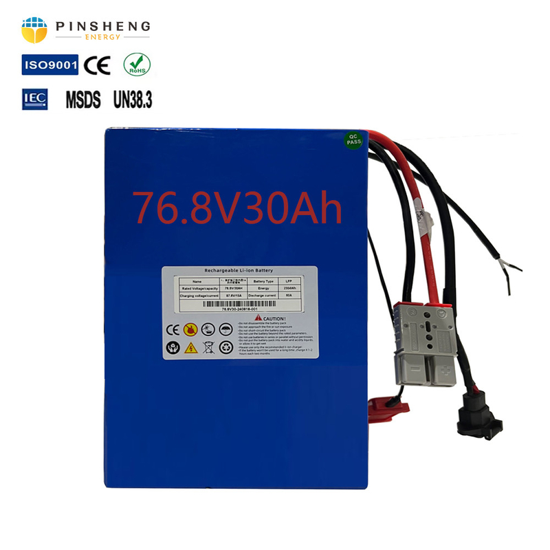 Batería de litio de motocicleta eléctrica personalizable de 76.8V 50Ah con protección BMS inteligente incorporada OEM ODM