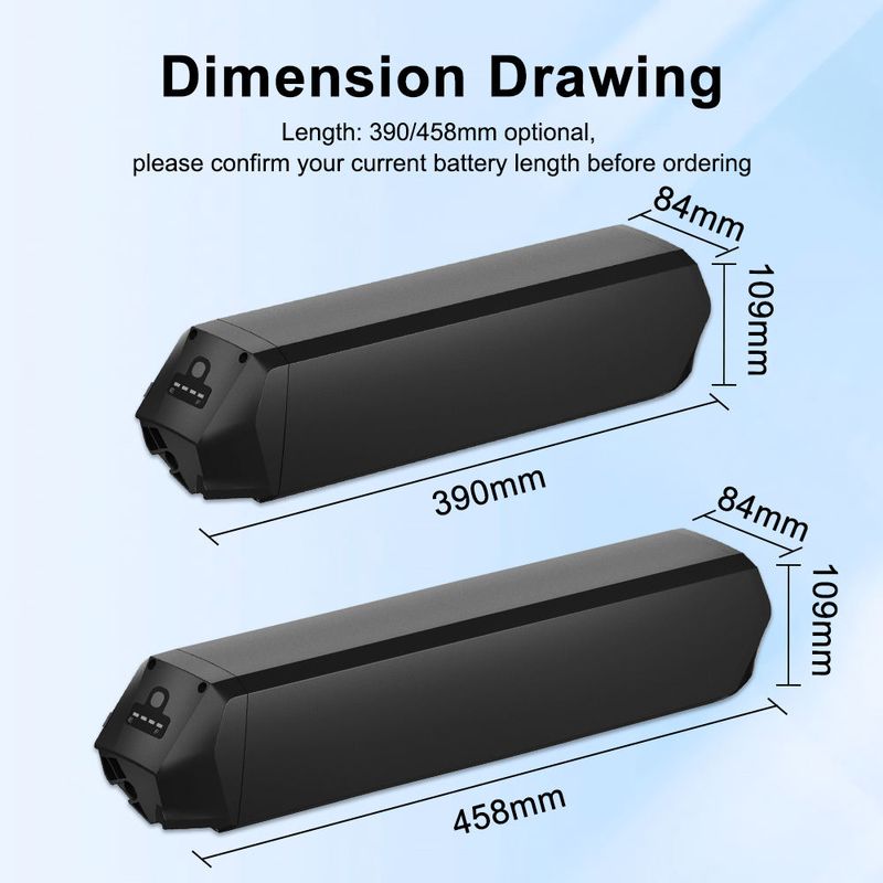 Dorado 36V 30AH 48V 25AH 21700 Cell Ebike Batería oculta Litio Battyer Pack para bicicleta eléctrica