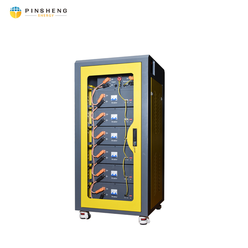 PINSHENG Contenedor de Almacenamiento de Energía de 50kW 100kW 100kWh, Gabinete de Baterías para Sistemas de Red Híbridos