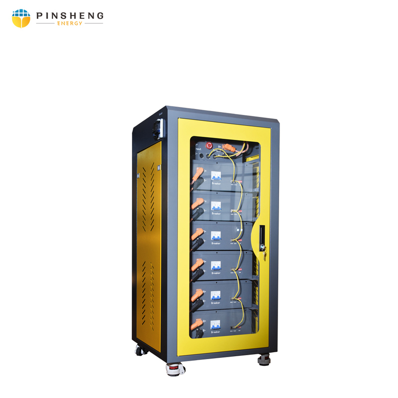 PINSHENG Contenedor de Almacenamiento de Energía de 50kW 100kW 100kWh, Gabinete de Baterías para Sistemas de Red Híbridos