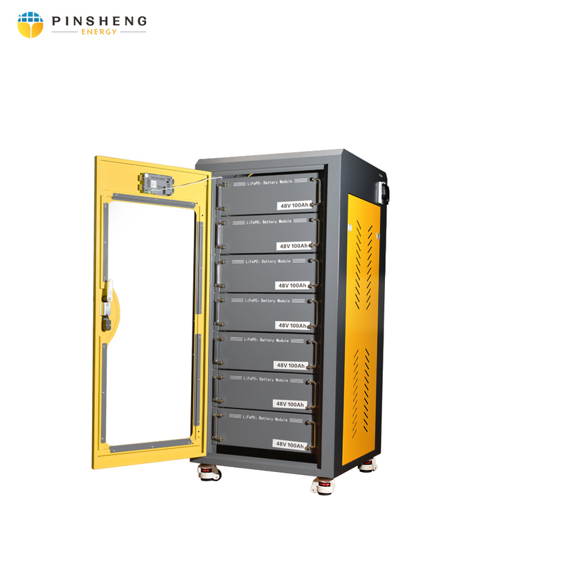 PINSHENG Contenedor de Almacenamiento de Energía de 50kW 100kW 100kWh, Gabinete de Baterías para Sistemas de Red Híbridos
