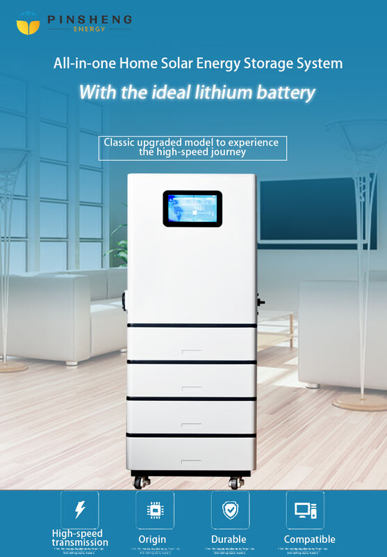 Sistema solar doméstico PINSHENG ENERGY 5KWh 10KWh Sistema de almacenamiento de energía solar Gabinete ESS multifunción para villa, granja, oficina