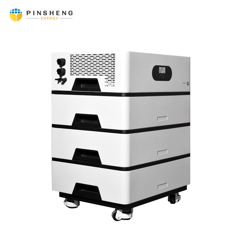 nuevo diseño suministro comercial 5kw 10kw kit completo con Bluetooth inversor híbrido sistema de almacenamiento de energía solar 51.2V batería de litio