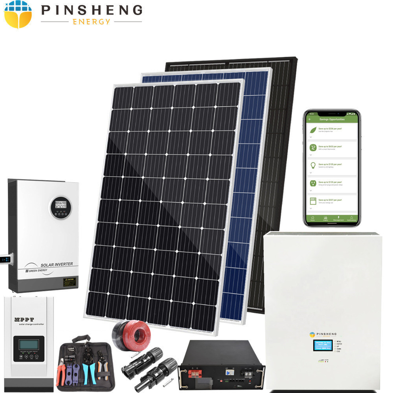 ON GRID OFF GRID Sistema de energía solar 3KW 5KW 10KW 15KW para energía solar doméstica