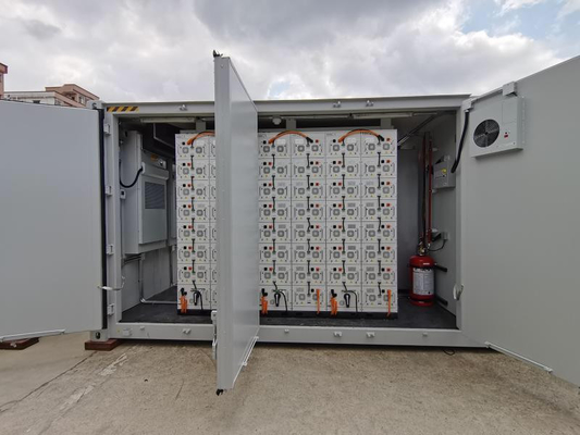 Sistema del almacenamiento de energía de BESS 500KWH 1MWH 2MWH del paquete del batería li-ion de PINSHENG