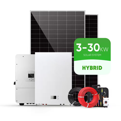 Configuración fuera de la red para uso doméstico y comercial de un conjunto completo de sistemas de energía solar 50KW 60KW 70KW