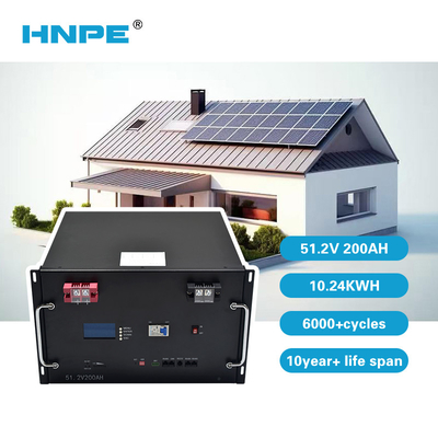 Pinsheng 48V/51.2V 100Ah 200Ah Batería de litio de ciclo profundo Almacenamiento solar recargable para respaldo residencial
